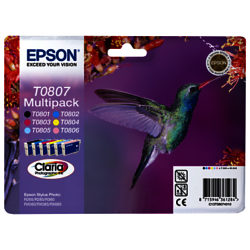 Epson Hummingbird T0807 Inkjet Cartridge Multipack